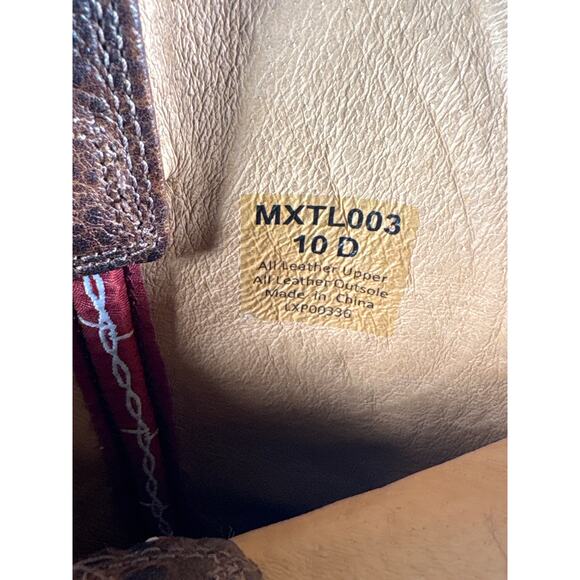 Twisted X® Men's Size 10 D Tech X Elephant Print Brown/Black Boots MXTL003 - Picture 6 of 7